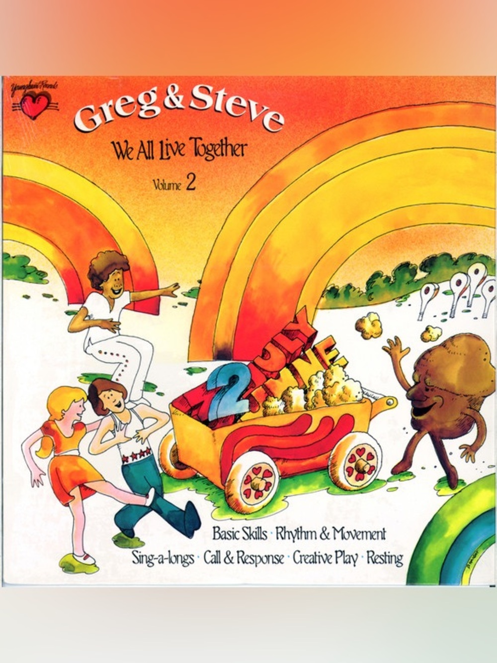 Greg & Steve “We All Live Together Volume 2” Childrens CD NWT 1978 - Picture 2 of 7